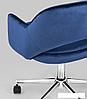 Кресло Stool Group Кларк велюр (синий), фото 3