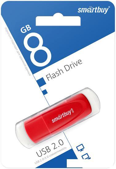 USB Flash SmartBuy Scout 8GB (красный) - фото 1 - id-p225721987