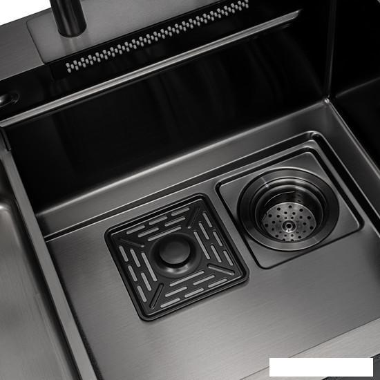 Кухонная мойка ARFEKA Eco AR PVD Nano 75x45 (черный) - фото 8 - id-p225761265
