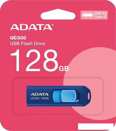 USB Flash ADATA UC300 128GB (синий/голубой), фото 2