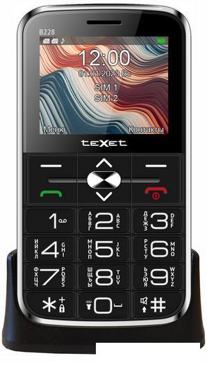 Кнопочный телефон TeXet TM-B228 (черный)
