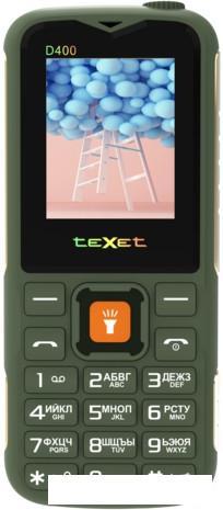 Кнопочный телефон TeXet TM-D400 (зеленый) - фото 2 - id-p225572895