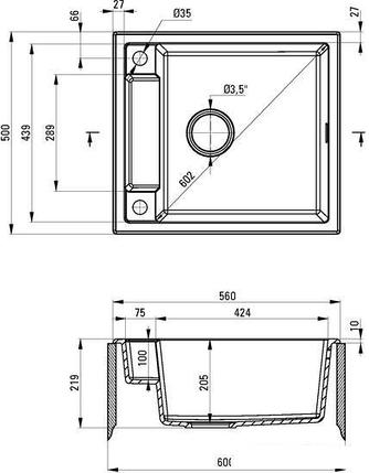 Кухонная мойка Deante Magnetic ZRM N103, фото 2