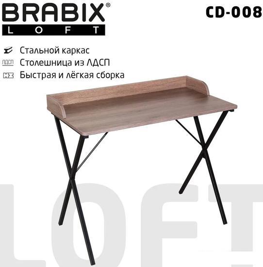 Стол для ноутбука Brabix Loft Cd-008 641863 (дуб мореный) - фото 1 - id-p225557832