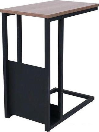 Приставной столик AksHome Foxy 92417 (дуб/черный), фото 2