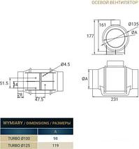 Осевой вентилятор Dospel Turbo 100, фото 3