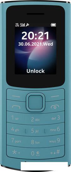 Кнопочный телефон Nokia 110 4G Dual SIM (бирюзовый) - фото 2 - id-p225571072