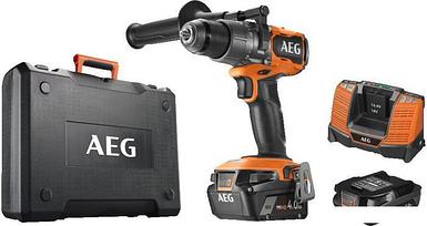 Ударная дрель-шуруповерт AEG Powertools BSB 18C3BL-X02C 4935478937 (с 2-мя АКБ 2 Ач + 4 Ач, кейс)