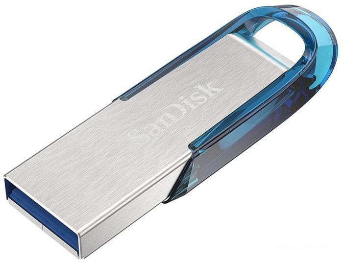 USB Flash SanDisk Cruzer Ultra Flair CZ73 128GB (синий) - фото 2 - id-p225737332