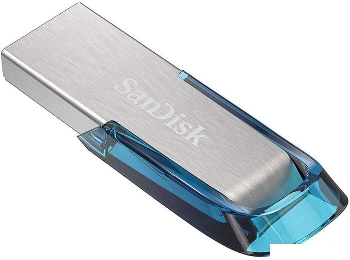 USB Flash SanDisk Cruzer Ultra Flair CZ73 128GB (синий) - фото 5 - id-p225737332