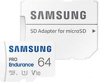 Карта памяти Samsung PRO Endurance+ microSDXC 64GB (с адаптером)