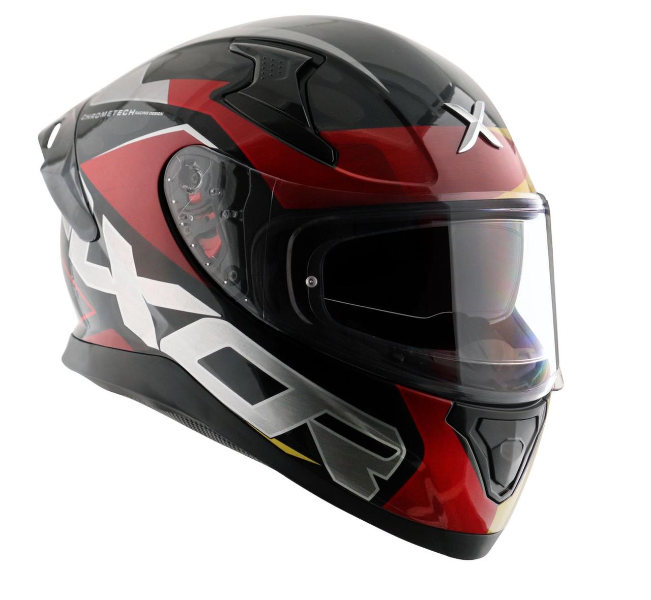 Шлем AXOR APEX CHROMTECH-E, цвет красный/чёрный/золото - фото 5 - id-p225768106