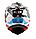 Шлем AXOR X CROSS X1 DUAL VISOR, цвет белый, красный, синий, чёрный, фото 7
