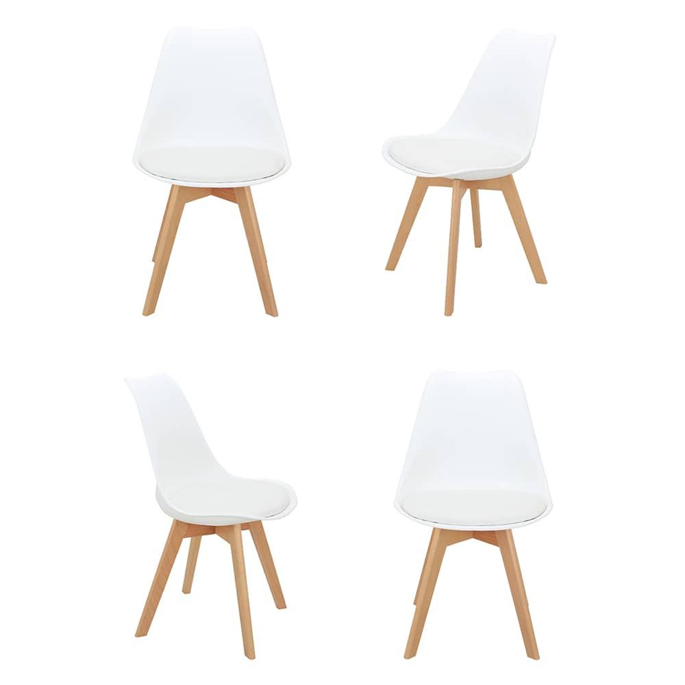 Комплект из 4-х стульев Eames Bon белый - фото 1 - id-p117612872