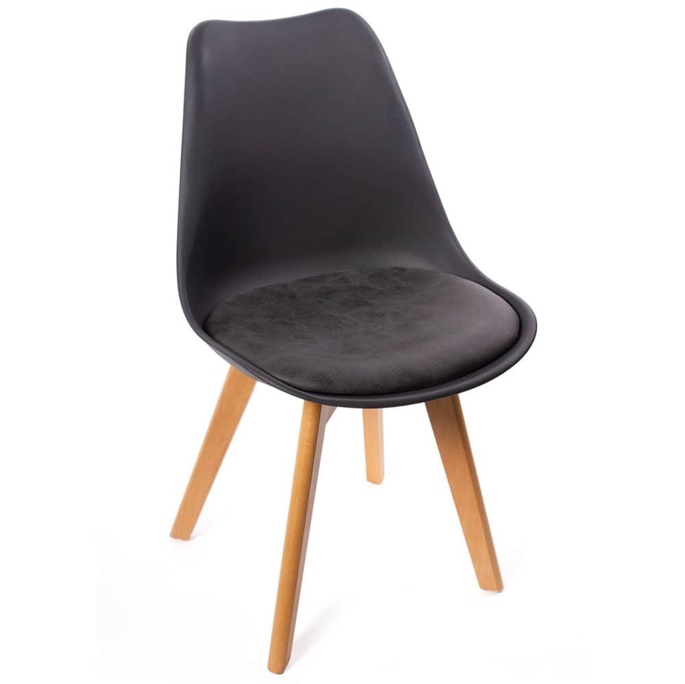 Комплект из 4-х стульев Eames Bon чёрный - фото 3 - id-p117612873