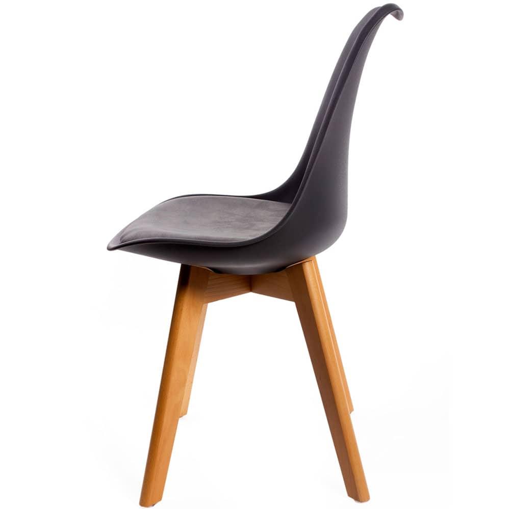 Комплект из 4-х стульев Eames Bon чёрный - фото 4 - id-p117612873