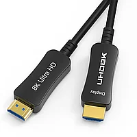 Кабель HDMI v2.1 Optical UltraHD 8K 60Гц / 4K 120Гц, поддержка HDR, ARC, 48 Гбит/с, 80 метров, черный 556797