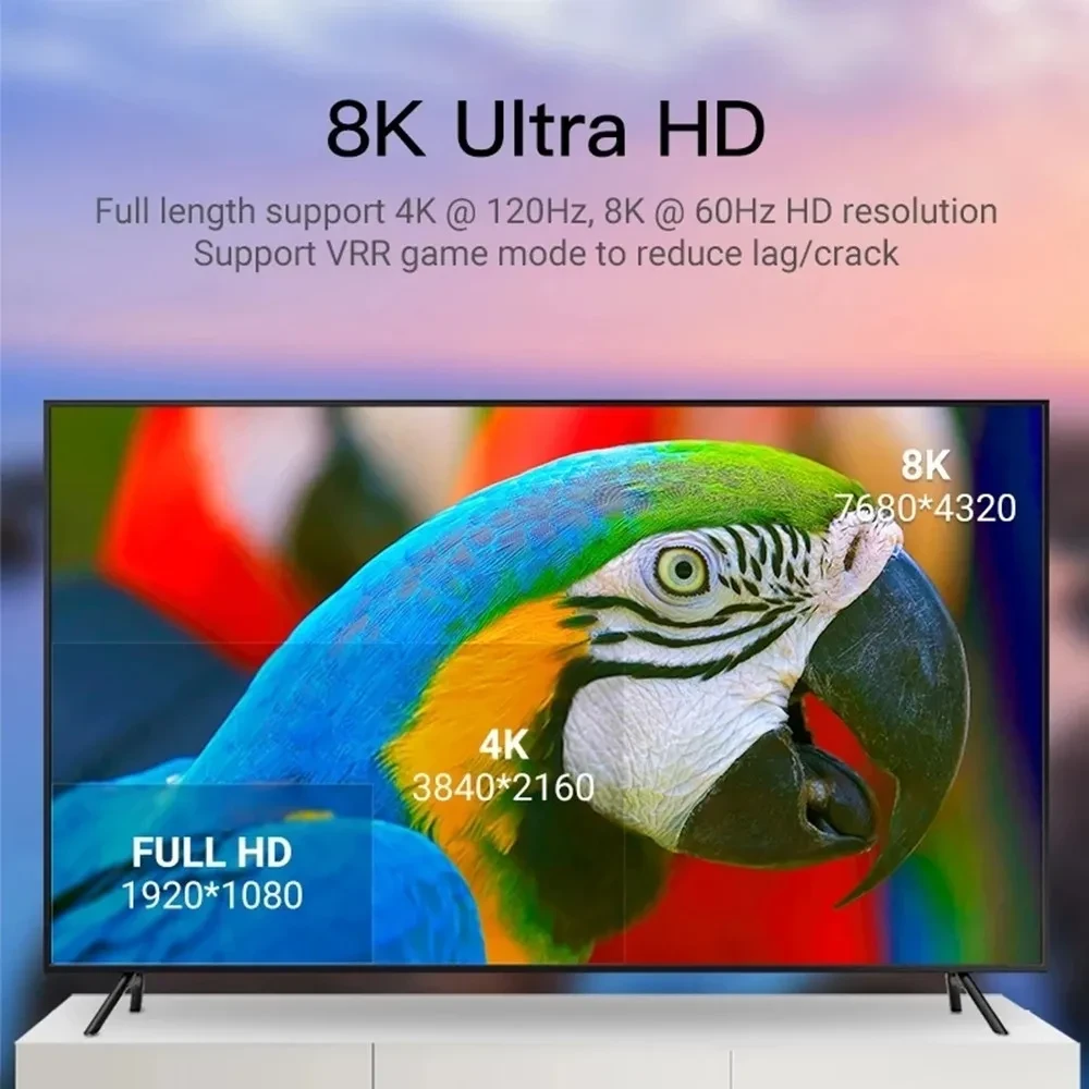 Кабель HDMI v2.1 Optical UltraHD 8K 60Гц / 4K 120Гц, поддержка HDR, ARC, 48 Гбит/с, 10 метров, черный 556793 - фото 2 - id-p225219458