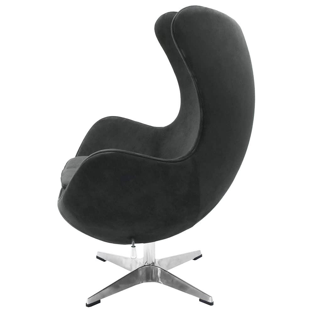 Кресло EGG STYLE CHAIR графит, искусственная замша - фото 3 - id-p158117813