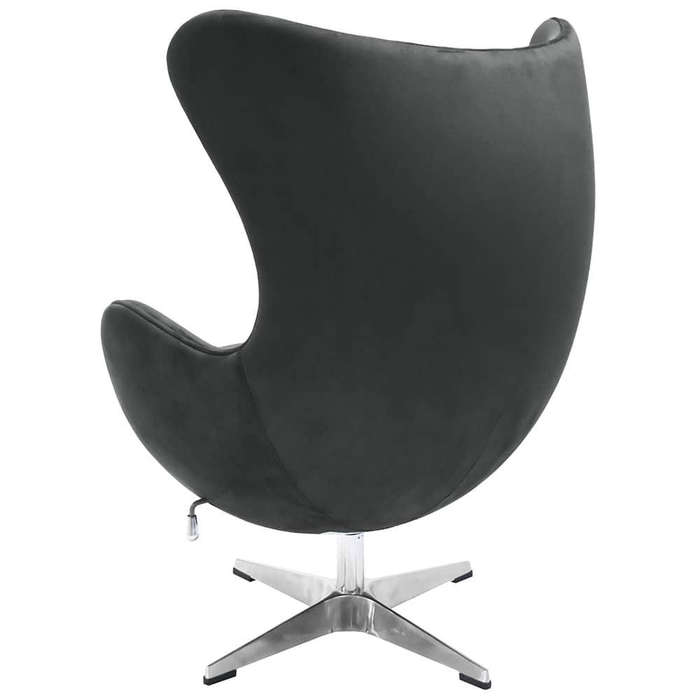 Кресло EGG STYLE CHAIR графит, искусственная замша - фото 4 - id-p158117813