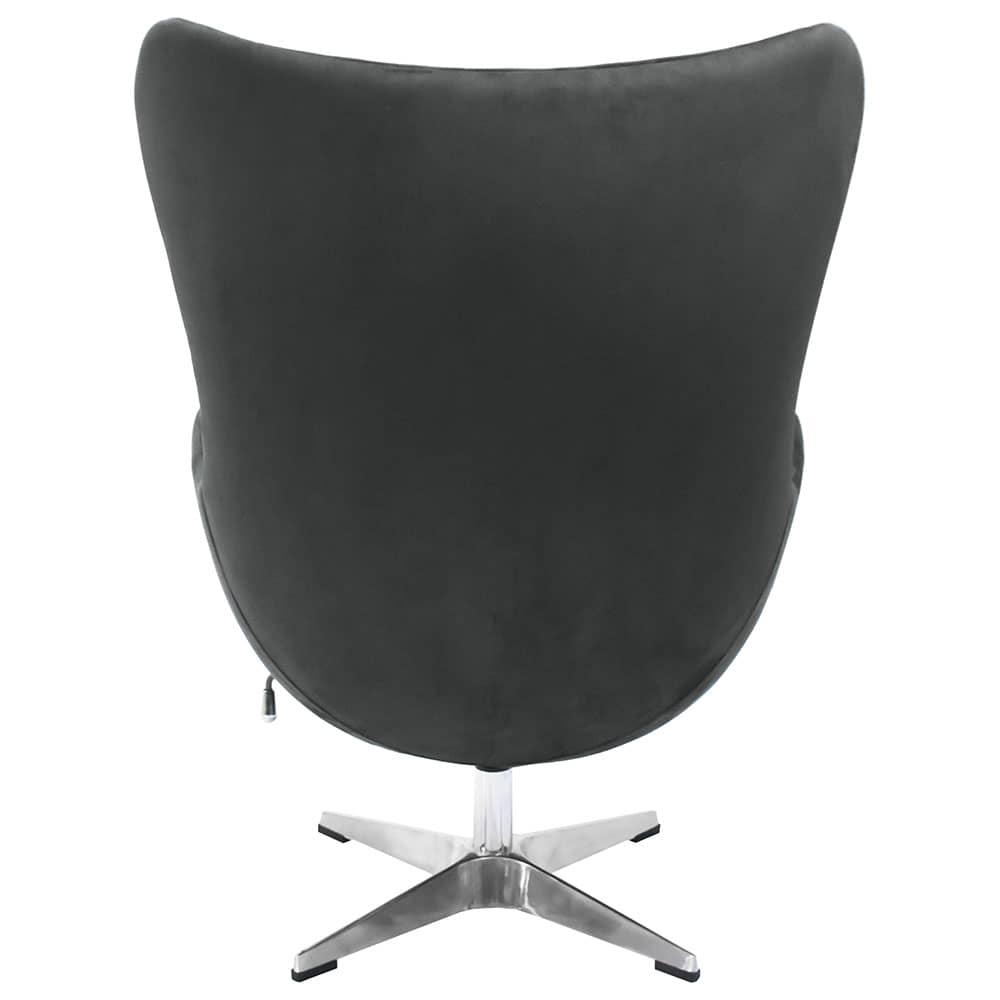 Кресло EGG STYLE CHAIR графит, искусственная замша - фото 5 - id-p158117813