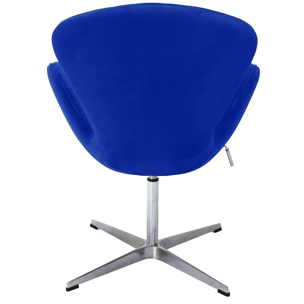Кресло SWAN STYLE CHAIR синий, искусственная замша - фото 5 - id-p158117822
