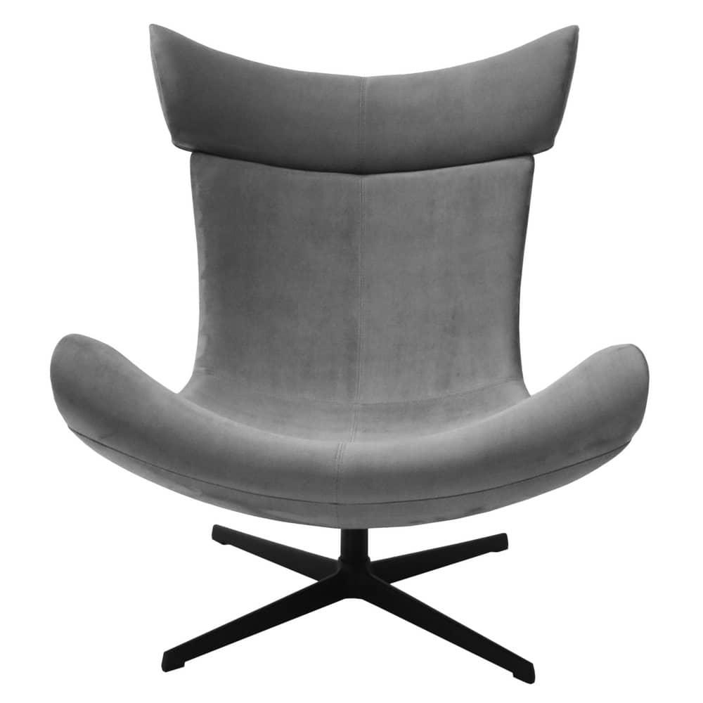 Кресло TORO серый, искусственная замша - фото 2 - id-p213282869