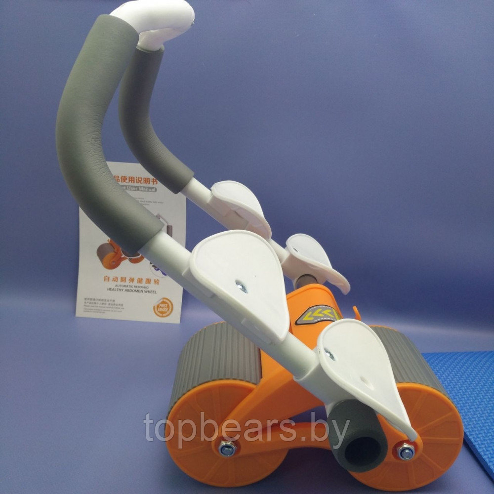 Тренажер роликовый для мышц живота и спины Automatic Rebound Healthy Abdomen Wheel / Колесо для брюшного - фото 3 - id-p225768842