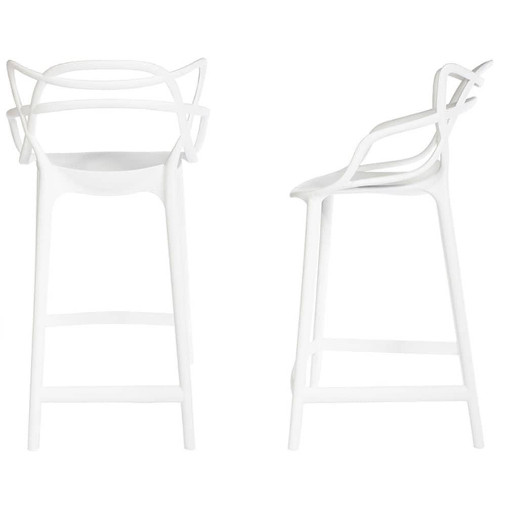 Комплект из 2-х стульев полубарных Masters белый - фото 1 - id-p161256764