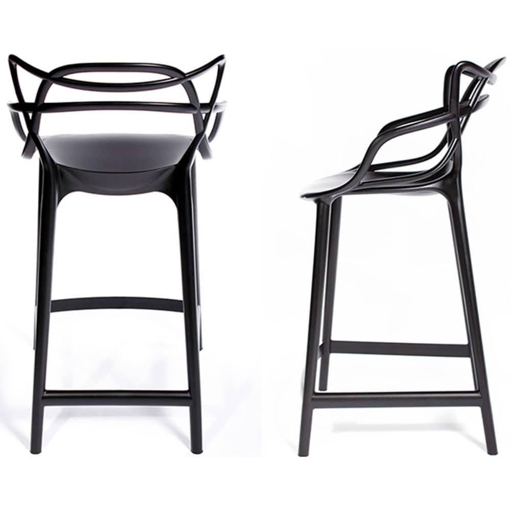 Комплект из 2-х стульев полубарных Masters чёрный - фото 1 - id-p161256765