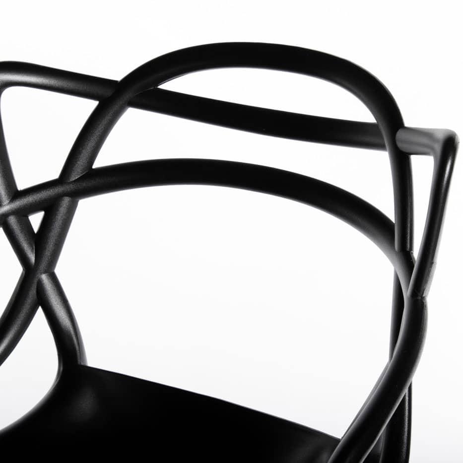 Комплект из 2-х стульев полубарных Masters чёрный - фото 5 - id-p161256765