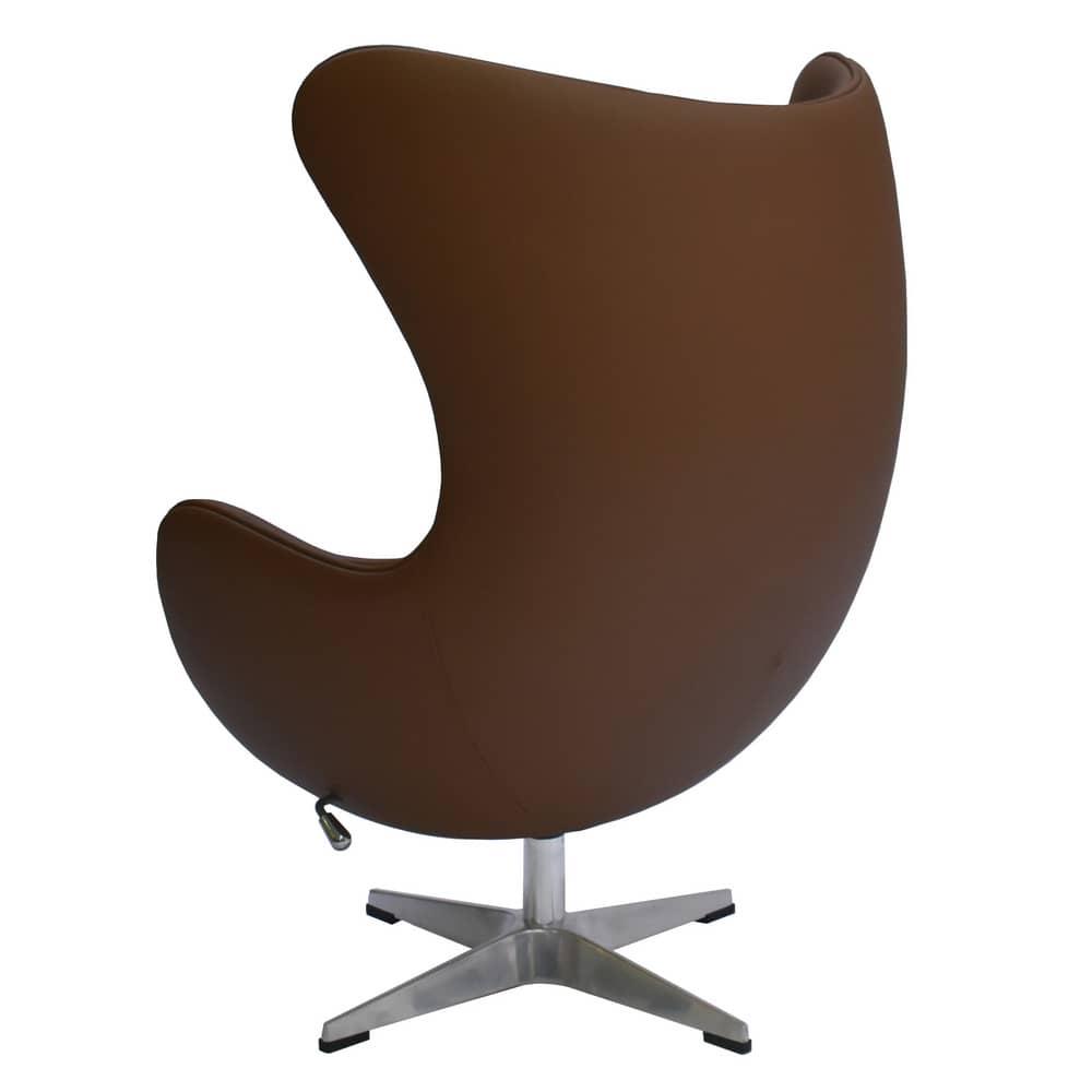 Кресло EGG STYLE CHAIR коричневый, натуральная кожа - фото 3 - id-p171012833