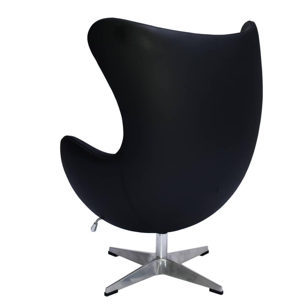 Кресло EGG STYLE CHAIR чёрный, натуральная кожа - фото 4 - id-p171012834