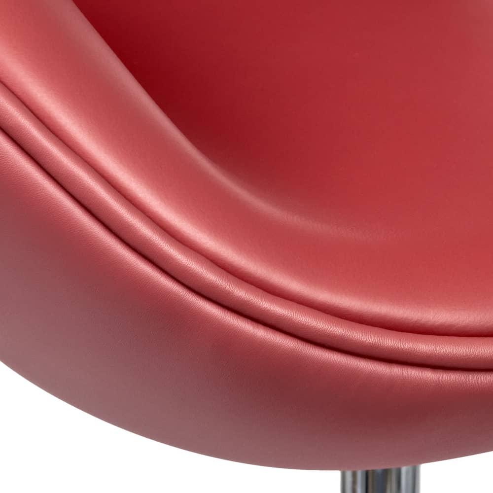 Кресло SWAN STYLE CHAIR красный, натуральная кожа - фото 5 - id-p178456106