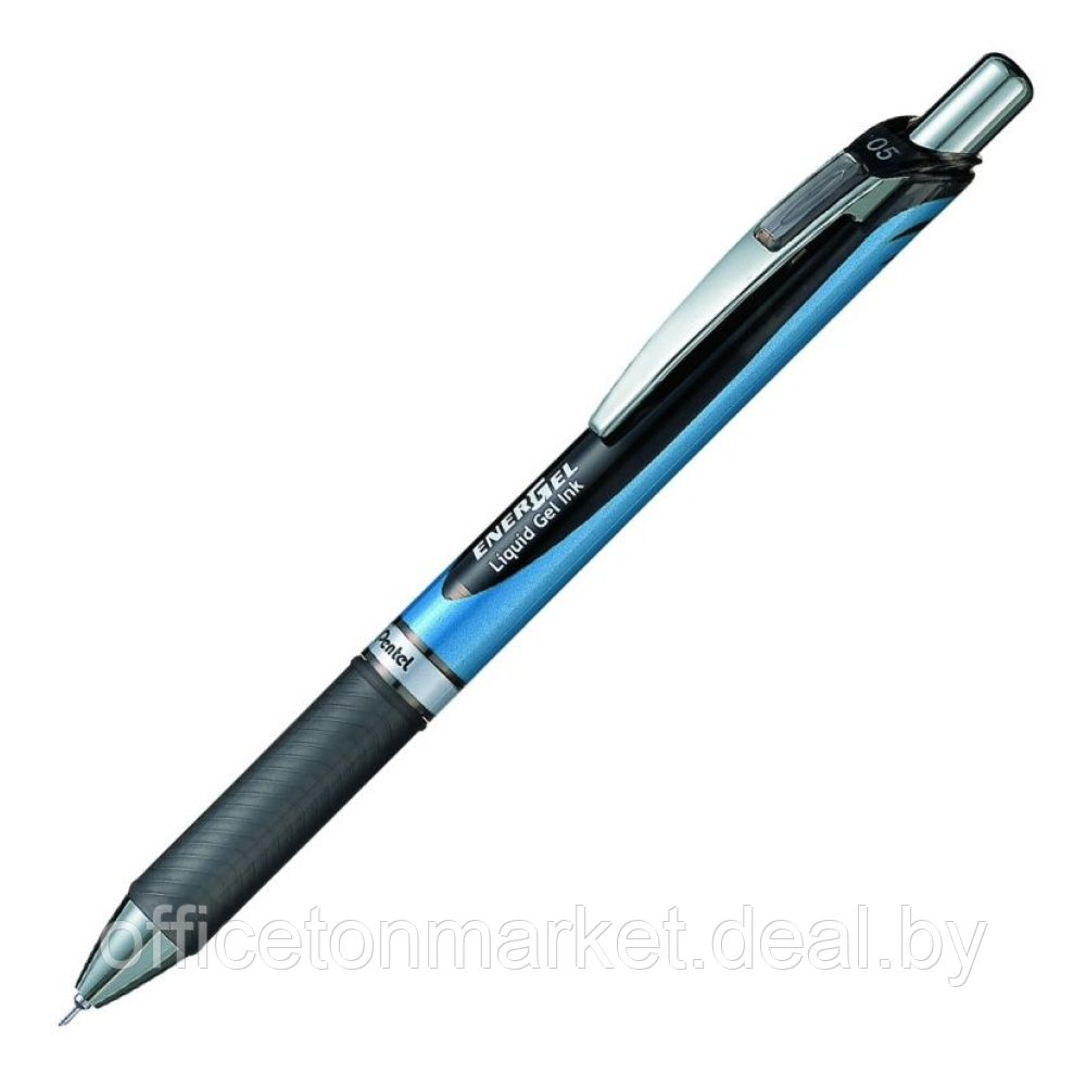 Ручка-роллер "EnerGel BLN75", 0.5 мм, синий, черный, стерж. черный - фото 1 - id-p166485934