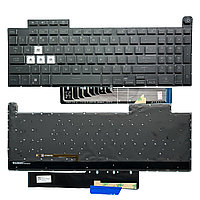 Клавиатура для ноутбука ASUS TUF Gaming F15 FX507 чёрная, с подсветкой, RU