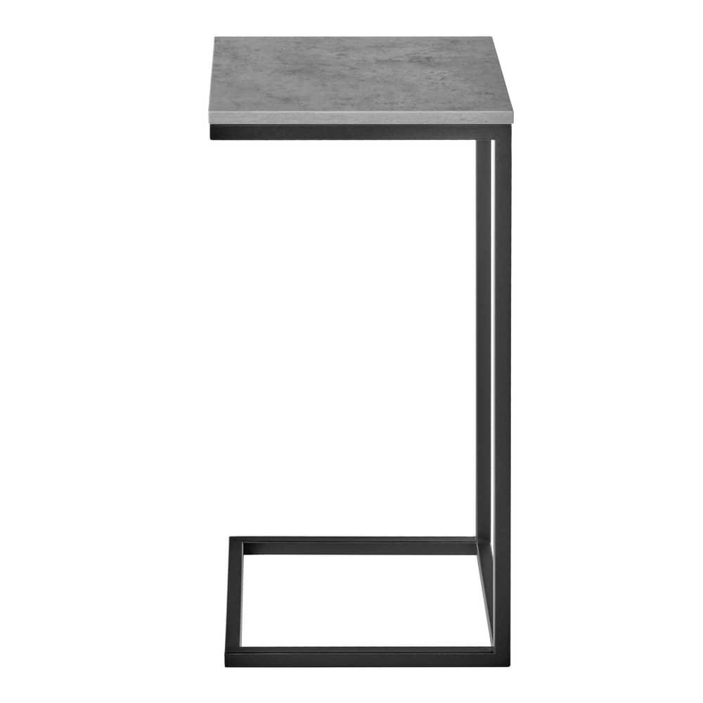 Придиванный столик Loft 35х35 Бетон Чикаго с чёрными ножками - фото 3 - id-p188672683