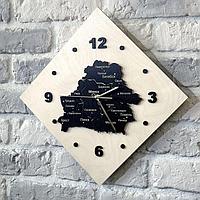 Деревянные часы «Беларусь» светлые