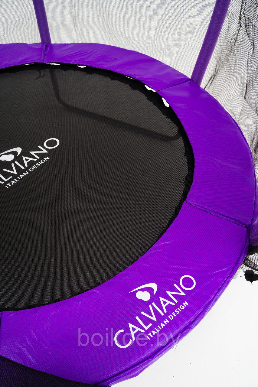 Батут с защитной сеткой Calviano 140 см - 4,5ft OUTSIDE master smile Фиолетовый - фото 4 - id-p225782703
