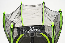 Батут с защитной сеткой Calviano 140 см - 4,5ft OUTSIDE master smile Зеленый, фото 2