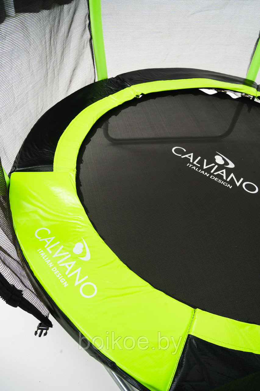 Батут с защитной сеткой Calviano 140 см - 4,5ft OUTSIDE master smile Зеленый - фото 4 - id-p225782704