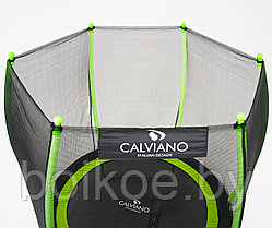 Батут пружинный с сеткой Calviano 183 см - 6ft OUTSIDE master smile Зеленый, фото 3