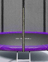 Батут пружинный Calviano 252 см (8ft) с лестницей Фиолетовый, фото 3