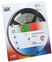 Лента светодиодная 5м блистер LSR-5050RGB60-14,4-IP65-12V IEK