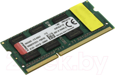 Оперативная память DDR3L Kingston KVR16LS11/8WP - фото 1 - id-p225785395