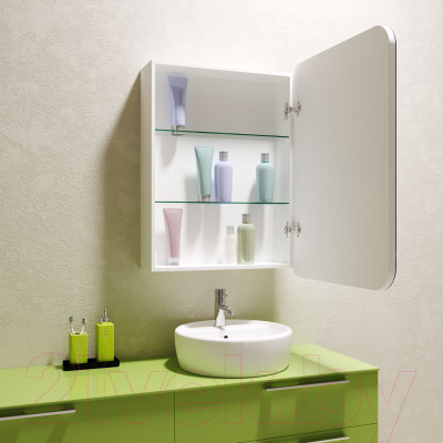 Шкаф с зеркалом для ванной Silver Mirrors Фиджи 60 / LED-00002363 - фото 3 - id-p218100740