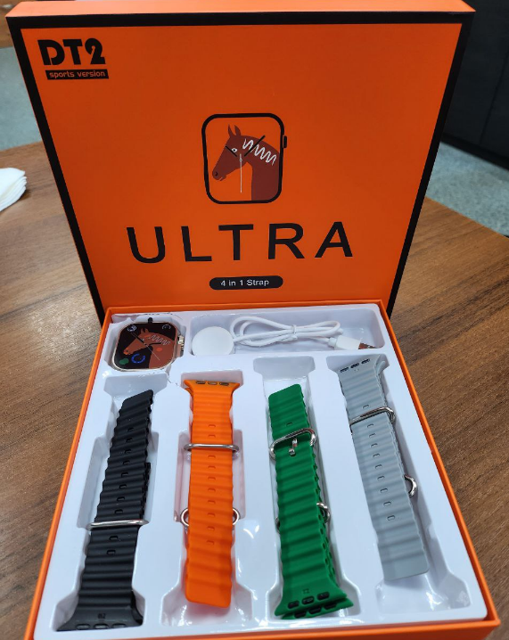 Умные смарт-часы DT2 Sport version Ultra (4 комплекта ремешков, беспроводная зарядка) - фото 3 - id-p225785104