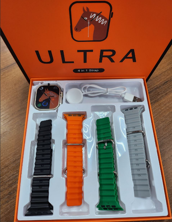 Умные смарт-часы  DT2 Sport version Ultra (4 комплекта ремешков, беспроводная зарядка)