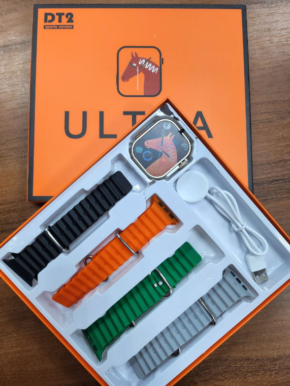 Умные смарт-часы DT2 Sport version Ultra (4 комплекта ремешков, беспроводная зарядка) - фото 2 - id-p225785104