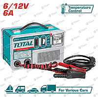 Зарядное устройство для аккумуляторов 6/12В, 6А, 40-90Ач, класс изоляции:H TOTAL